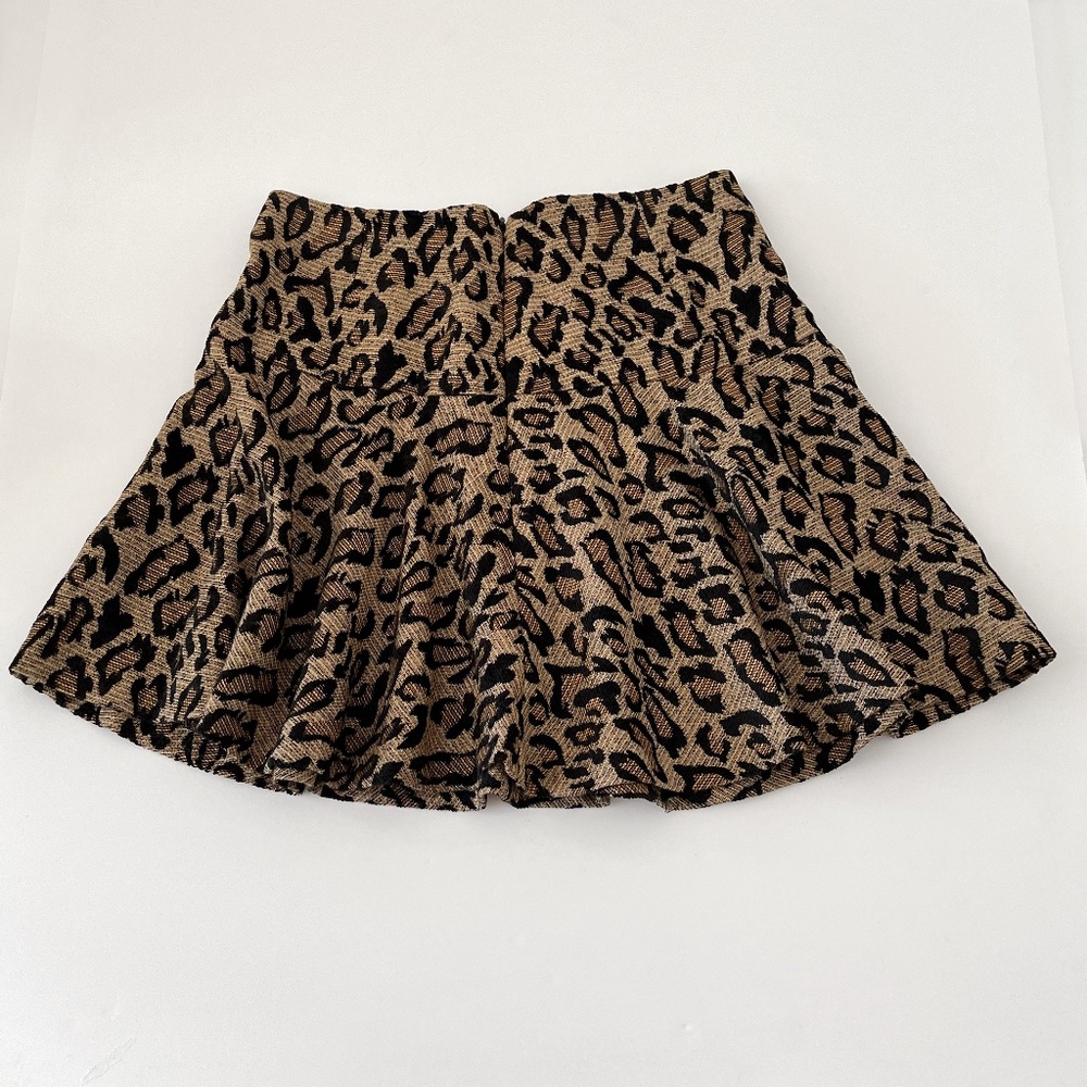 Free People Leopard Flare Skirt - Picture 2 of 4